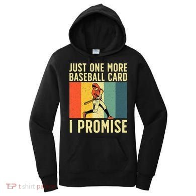 Baseball Card Collector Card Collecting Women's Hoodie