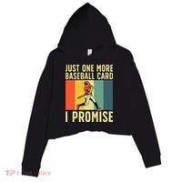 Baseball Card Collector Card Collecting Crop Fleece Hoodie thumb 0