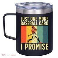 Baseball Card Collector Card Collecting 12oz Stainless Steel Coffee Mug thumb 2