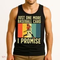 Baseball Card Collector Card Collecting Tank Top thumb 3