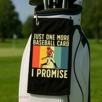 Baseball Card Collector Card Collecting Golf Towel thumb 2
