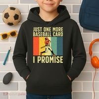 Baseball Card Collector Card Collecting Kids Hoodie thumb 2
