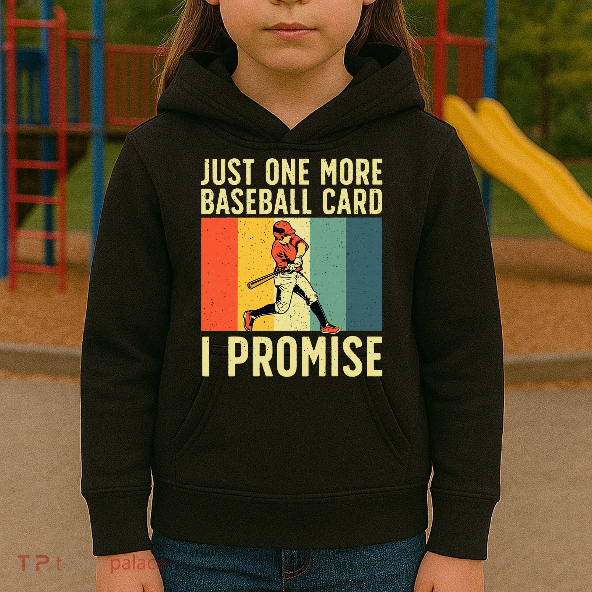 Baseball Card Collector Card Collecting Kids Hoodie