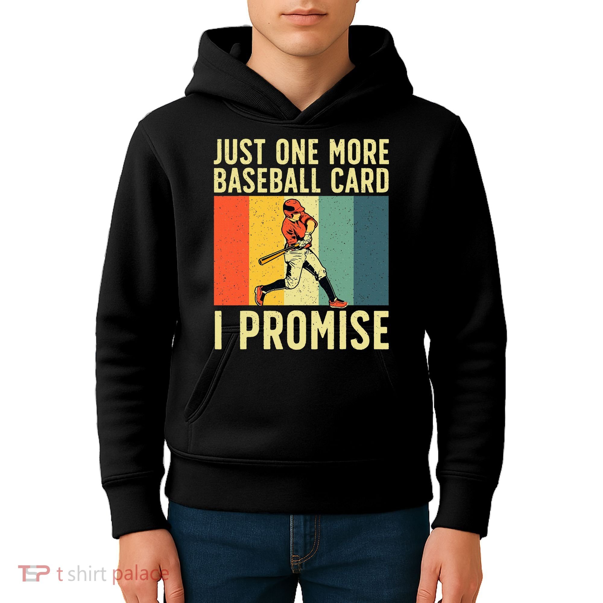 Baseball Card Collector Card Collecting Kids Hoodie
