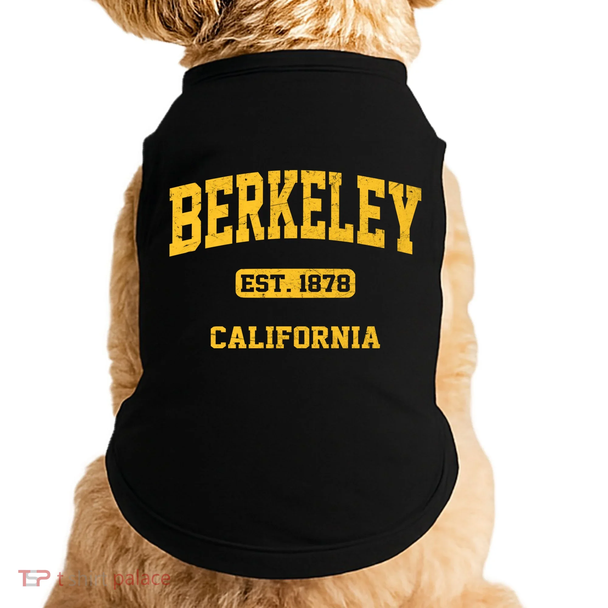 Berkeley California CA Vintage State Athletic Style Doggie Tank
