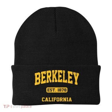 Berkeley California CA Vintage State Athletic Style Beanie