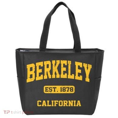 Berkeley California CA Vintage State Athletic Style Tote Bag