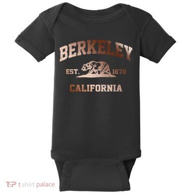 Berkeley California Ca Vintage State Athletic Style Gift Baby Bodysuit