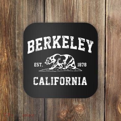 Berkeley California CA Retro Vintage Cali Bear Republic Coaster