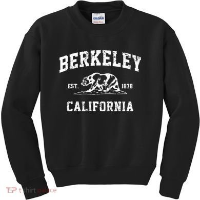 Berkeley California CA Retro Vintage Cali Bear Republic Kids Sweatshirt