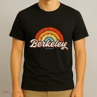 Berkeley California Ca Vintage Rainbow Retro 70s T-Shirt thumb 3