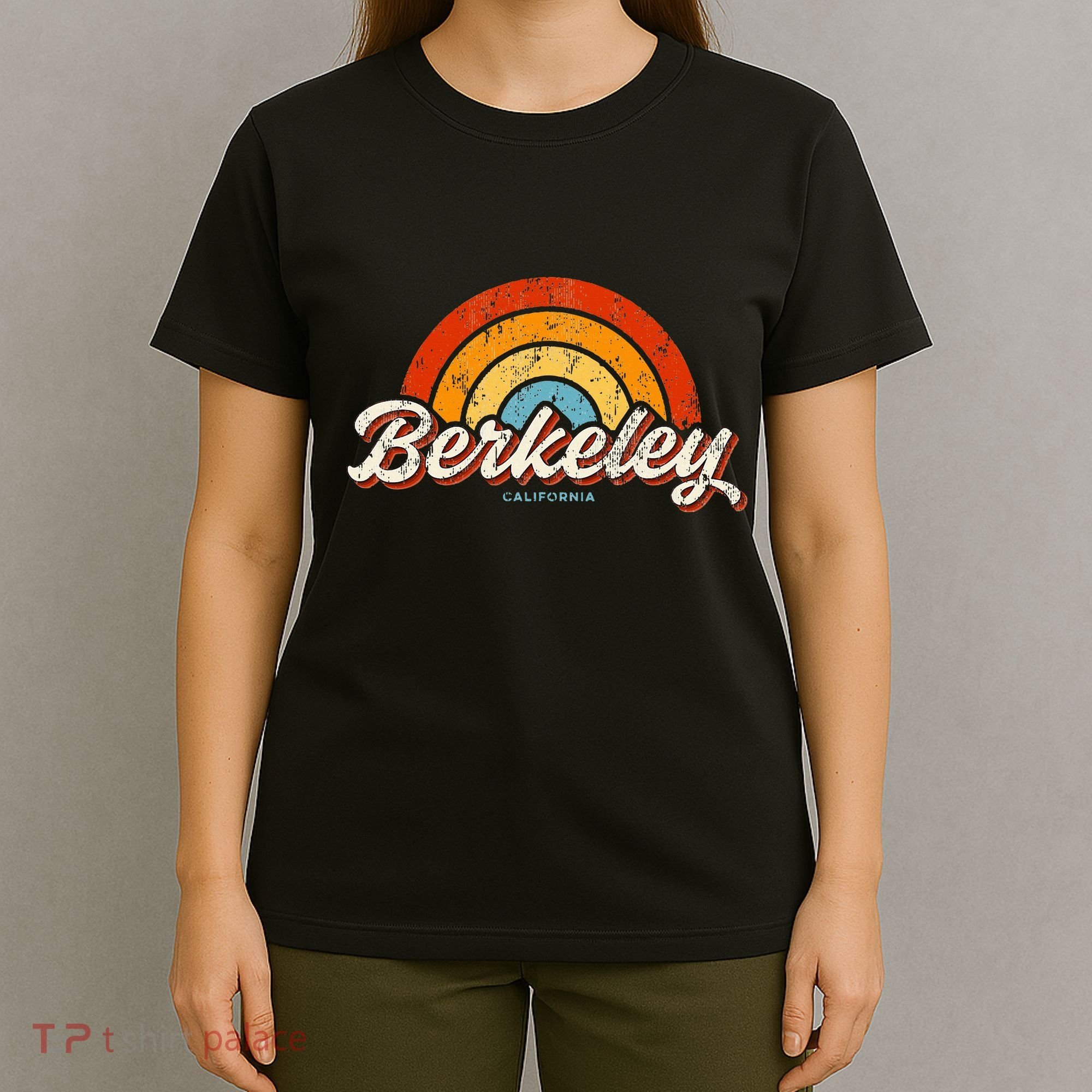 Berkeley California Ca Vintage Rainbow Retro 70s T-Shirt