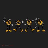 Bitcoin Cartoon Characters Women's Sweatshirt thumb 2