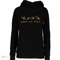 Bitcoin Cartoon Characters Womens Funnel Neck Pullover Hood thumb 0