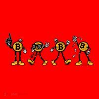 Bitcoin Cartoon Characters Santa Hat thumb 1