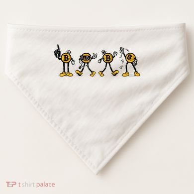 Bitcoin Cartoon Characters USA-Made Doggie Bandana