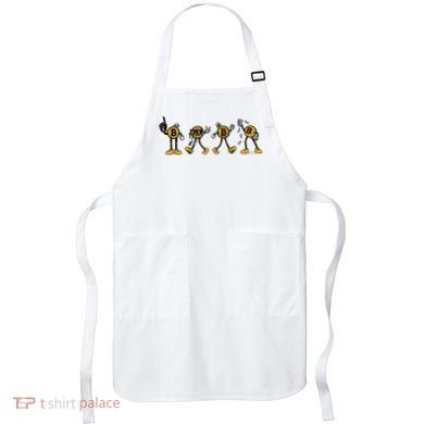 Bitcoin Cartoon Characters Apron