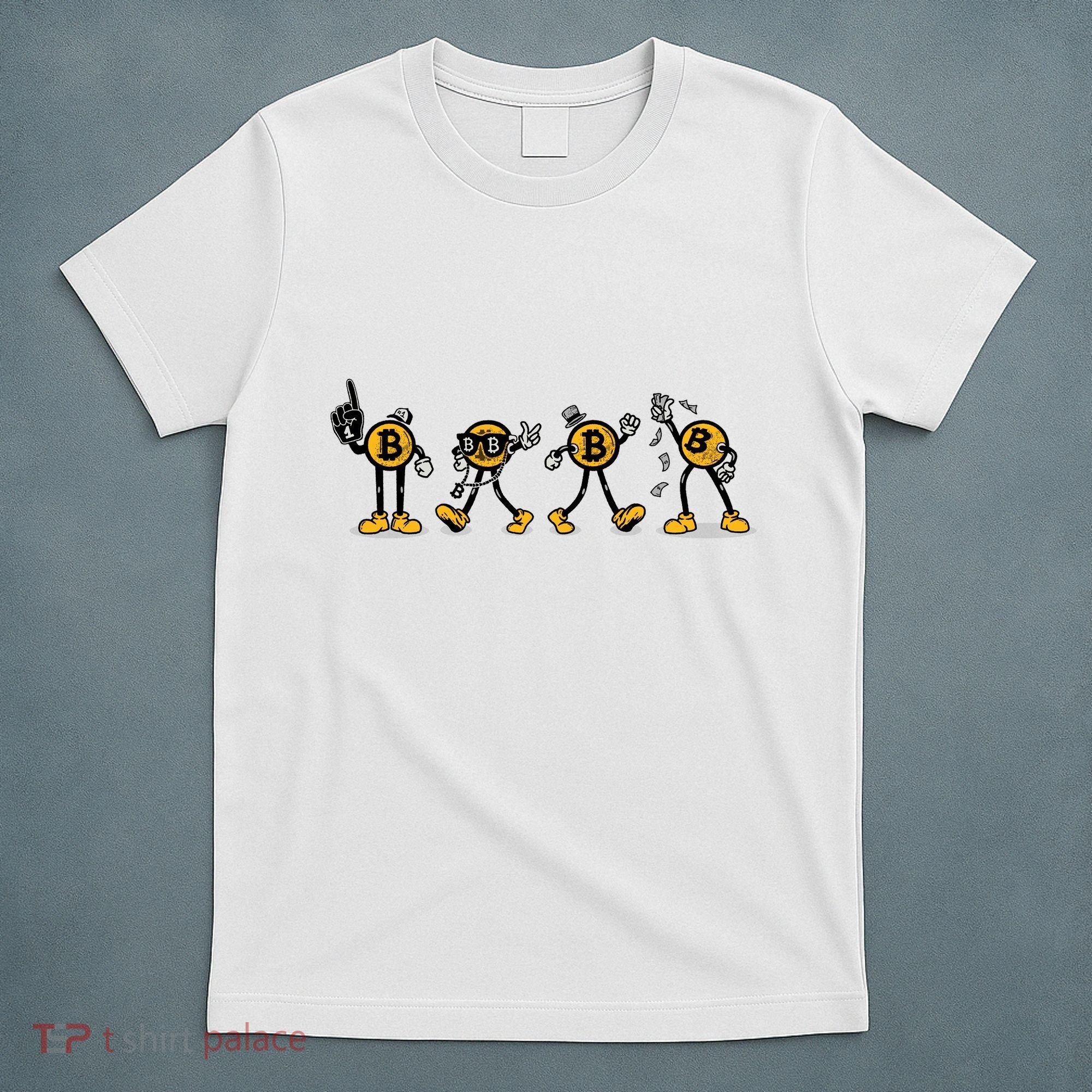 Bitcoin Cartoon Characters T-Shirt