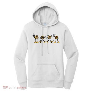 Bitcoin Cartoon Characters Women's Hoodie