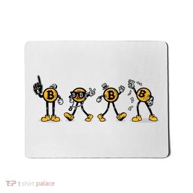 Bitcoin Cartoon Characters Mousepad
