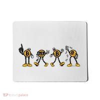 Bitcoin Cartoon Characters Mousepad thumb 0