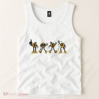 Bitcoin Cartoon Characters Tank Top thumb 2