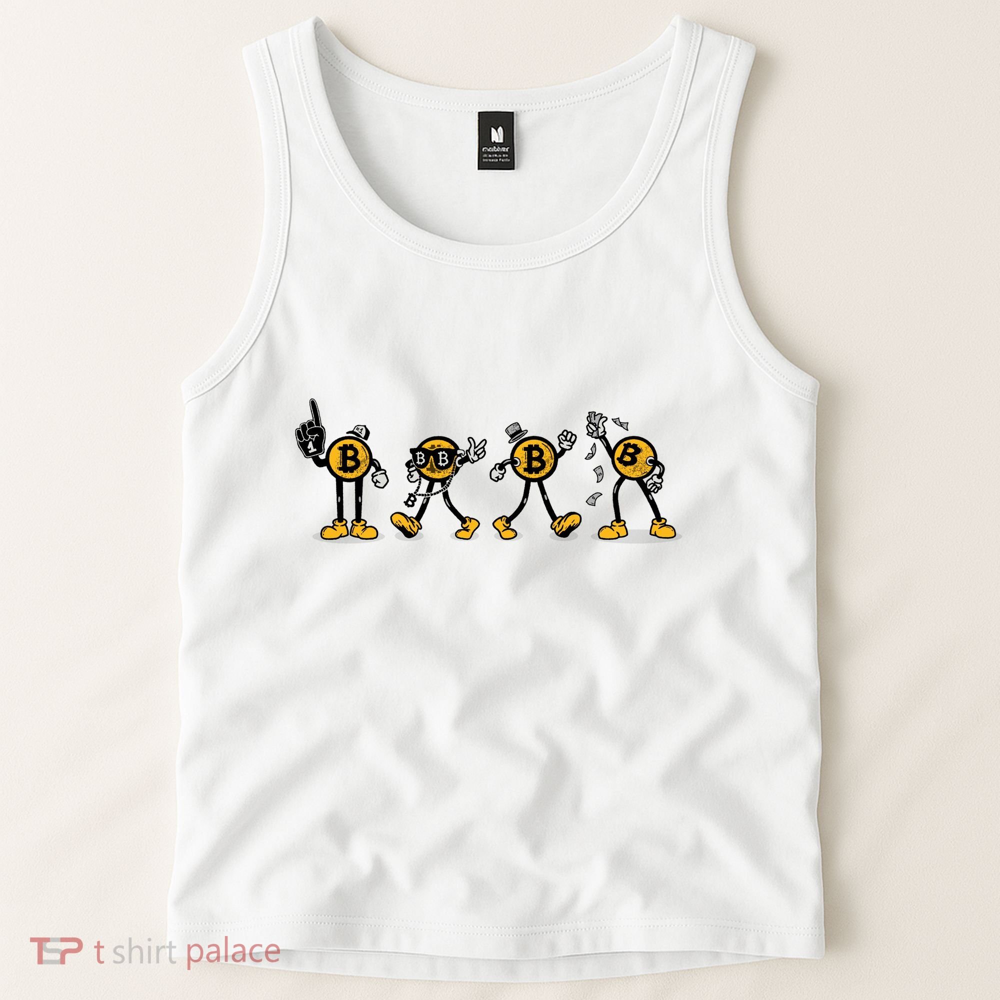 Bitcoin Cartoon Characters Tank Top