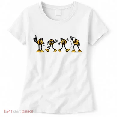Bitcoin Cartoon Characters Women's T-Shirt