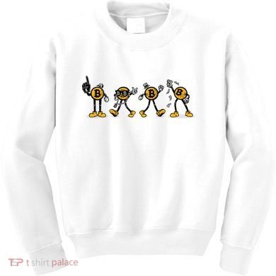Bitcoin Cartoon Characters Kids Sweatshirt