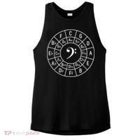 Bass Clef Circle Of Fifths Musician Composer Ladies PosiCharge Tri-Blend Wicking Tank thumb 0