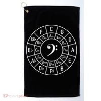 Bass Clef Circle Of Fifths Musician Composer Golf Towel thumb 0