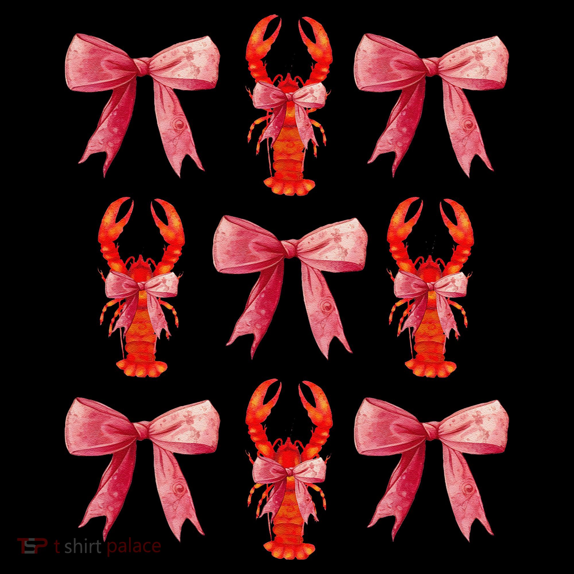 Bow Cute Coquette Crawfish Ornament