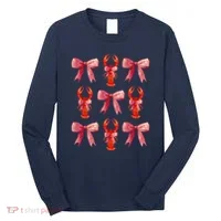 Bow Cute Coquette Crawfish Long Sleeve Shirt thumb 0