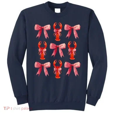 Bow Cute Coquette Crawfish Sweatshirt