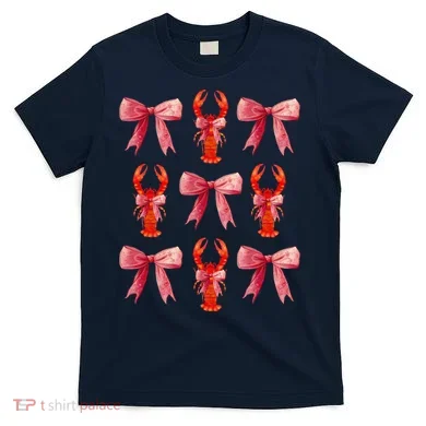 Bow Cute Coquette Crawfish T-Shirt