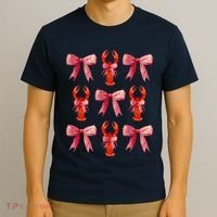 Bow Cute Coquette Crawfish T-Shirt thumb 3