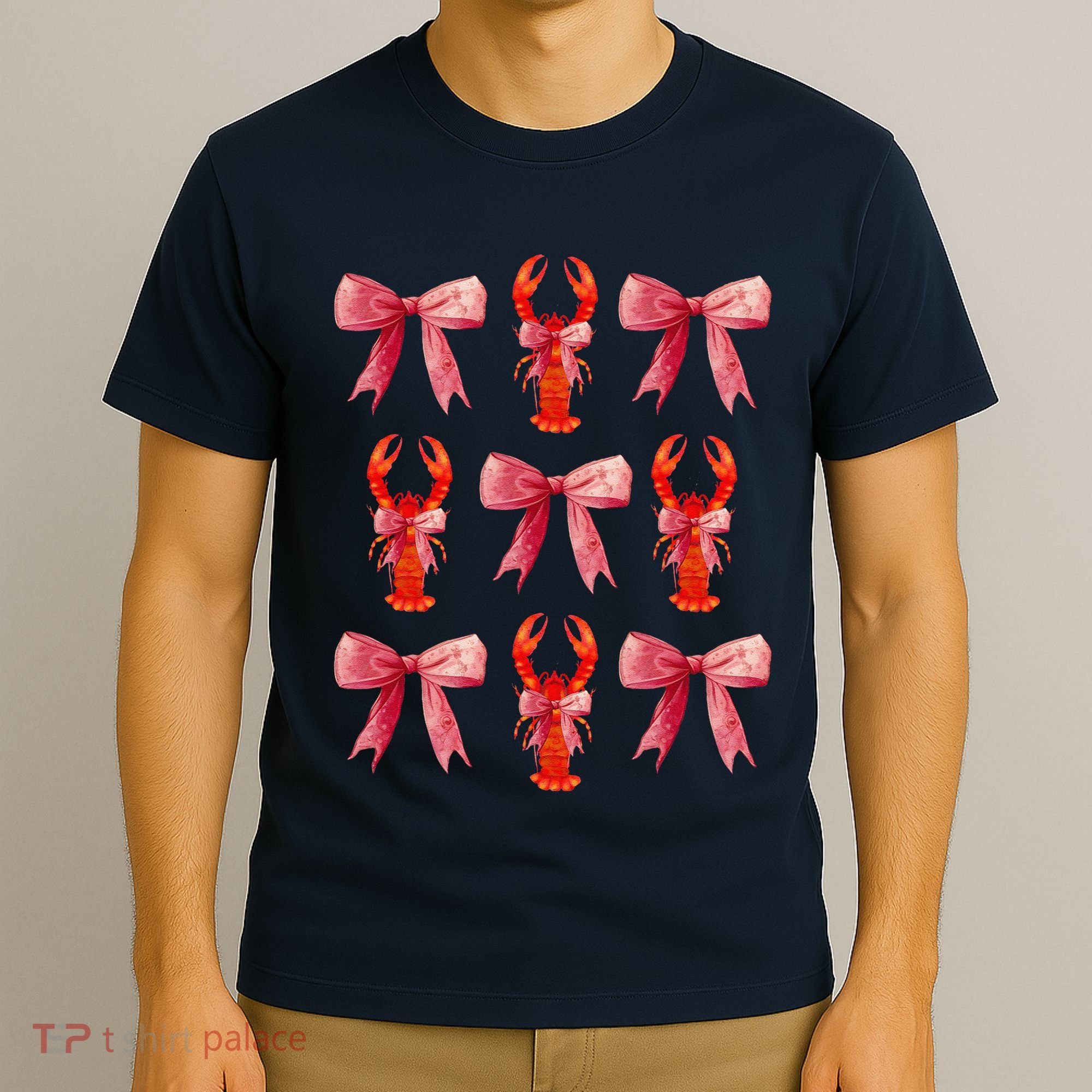 Bow Cute Coquette Crawfish T-Shirt
