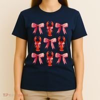 Bow Cute Coquette Crawfish T-Shirt thumb 4