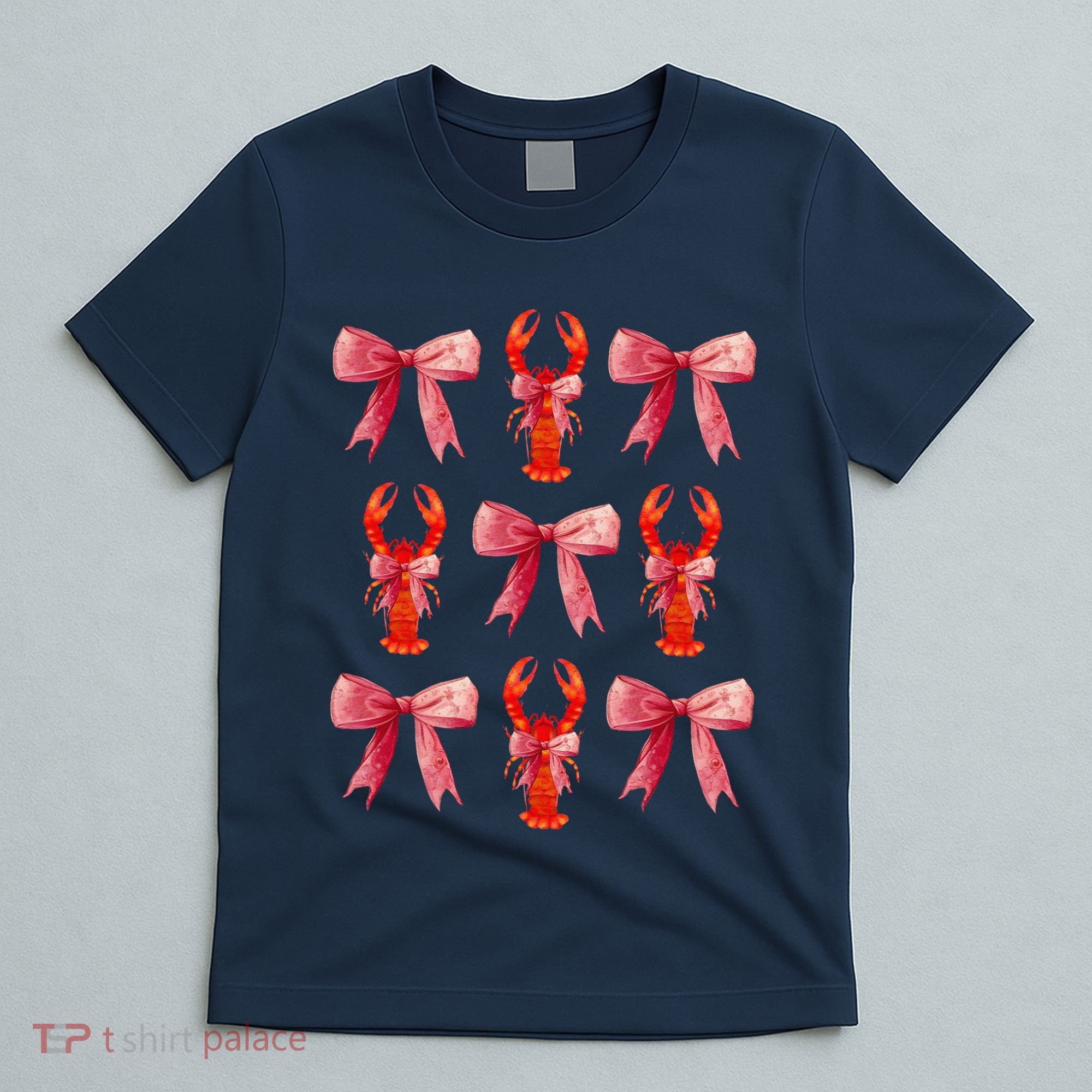 Bow Cute Coquette Crawfish T-Shirt