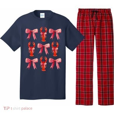 Bow Cute Coquette Crawfish Pajama Set