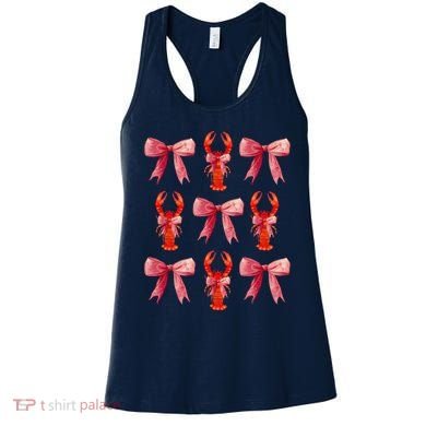 Bow Cute Coquette Crawfish Women's Tank Top