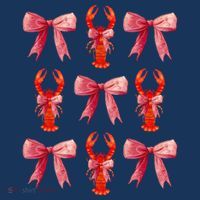 Bow Cute Coquette Crawfish Baby Bodysuit thumb 2