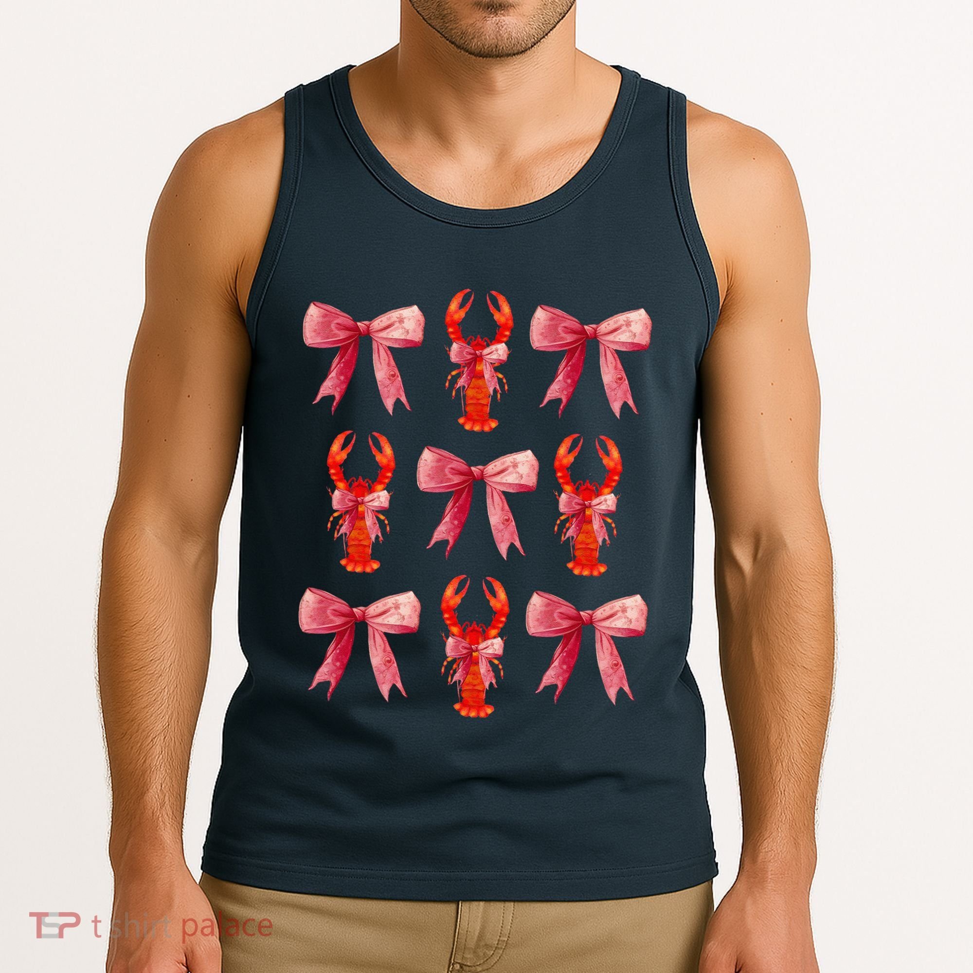 Bow Cute Coquette Crawfish Tank Top