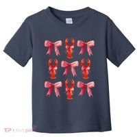 Bow Cute Coquette Crawfish Toddler T-Shirt thumb 0