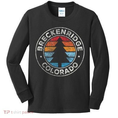 Breckenridge Colorado Co Vintage Kids Long Sleeve Shirt