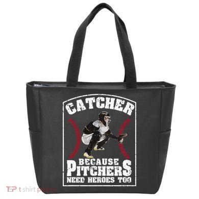 Baseball Catchers Catcher Because Pitchers Need Heroes Too Tote Bag