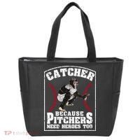 Baseball Catchers Catcher Because Pitchers Need Heroes Too Tote Bag thumb 0