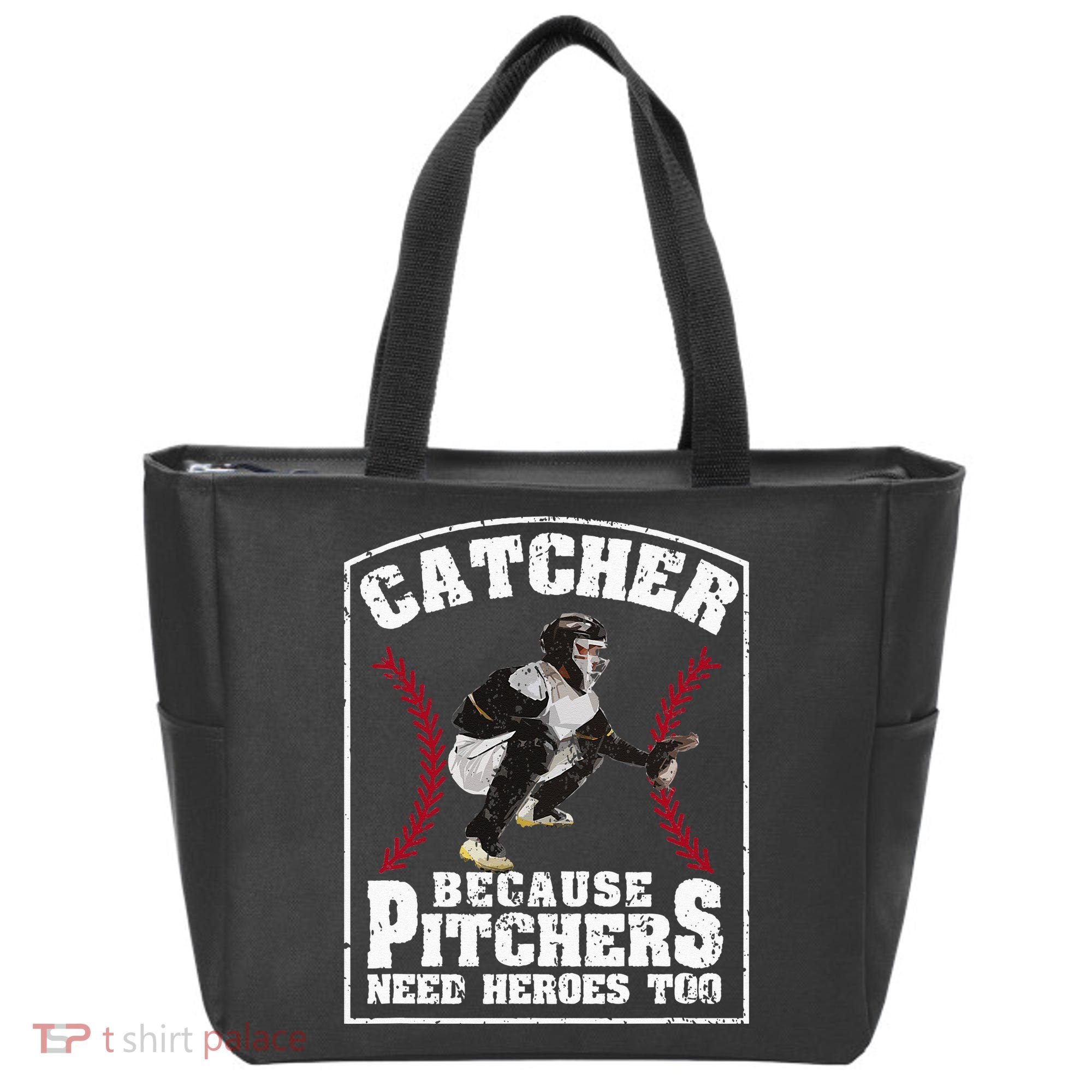Baseball Catchers Catcher Because Pitchers Need Heroes Too Tote Bag
