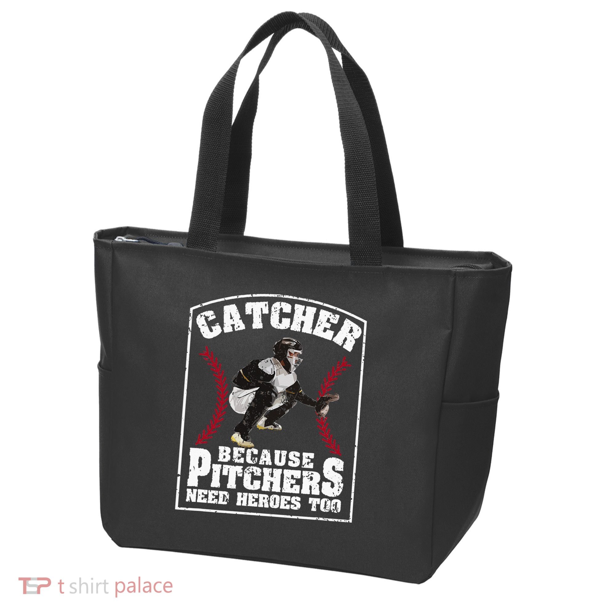 Baseball Catchers Catcher Because Pitchers Need Heroes Too Tote Bag