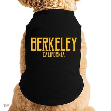 Berkeley California CA Vintage Text Amber Print Doggie Tank